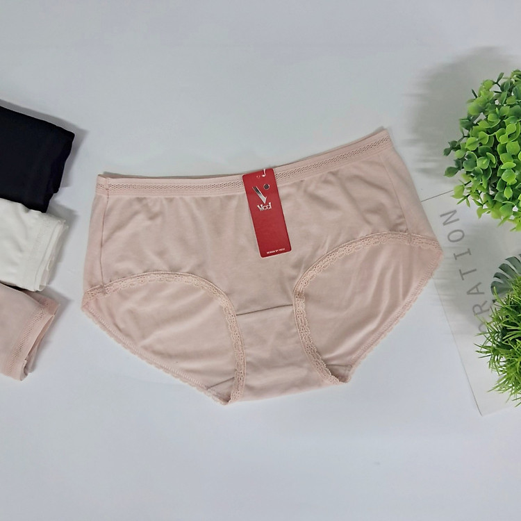 Quần lót nữ cotton lụa Vicci QV.109 mềm mại, êm ái, thấm hút mồ hôi, kháng khuẩn khử mùi dáng lưng vừa nhiều màu