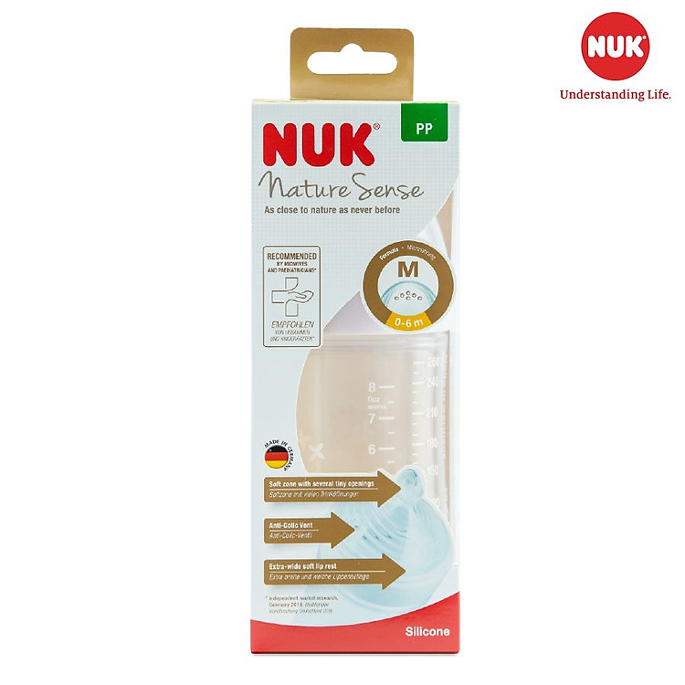 Bình sữa NUK Nature Sense 260ml Ưu đãi - Hình ảnh 5