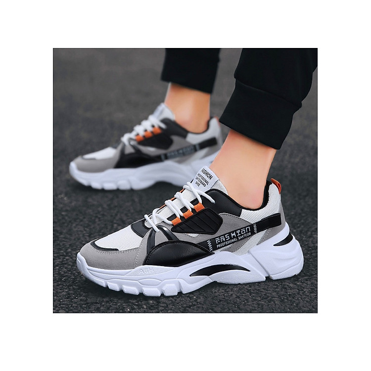 Giày nam, giày sneaker thể thao nam tăng chiều cao lót thông hơi cao cấp mẫu mới nhất SP-A344