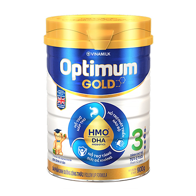 Sữa Bột Vinamilk Optimum Gold 3 - Hộp Thiếc 900g