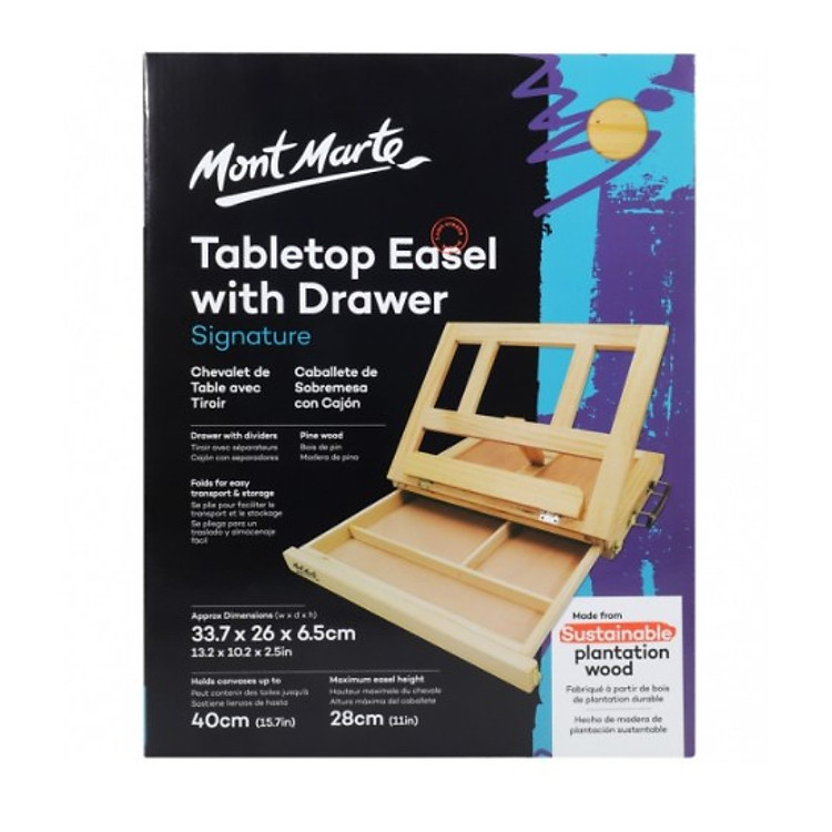 Giá Vẽ Để Bàn Có Ngăn Kéo Mont Marte MEA0023