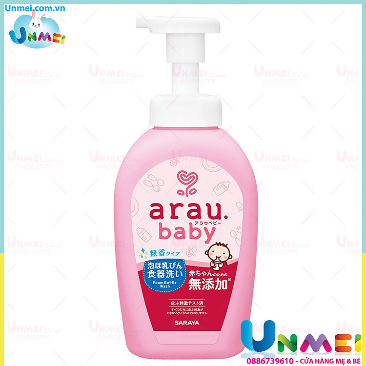 Combo Nước Rửa Bình Arau Baby + Cọ Chính hãng Giá tốt - Hình ảnh 3