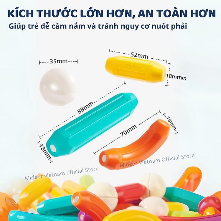Xếp hình nam châm Mideer 60 pcs Chính hãng Tiết kiệm - Hình ảnh 5
