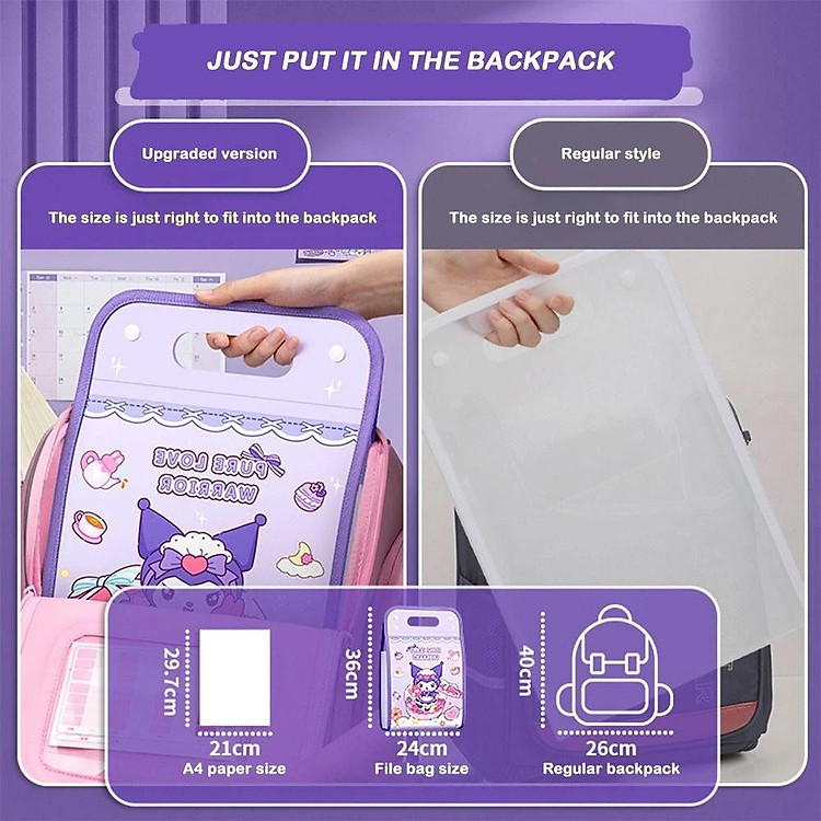 Túi Bìa Lưu Trữ A4 13 Lớp Chống Thấm Nước - Ảnh 3