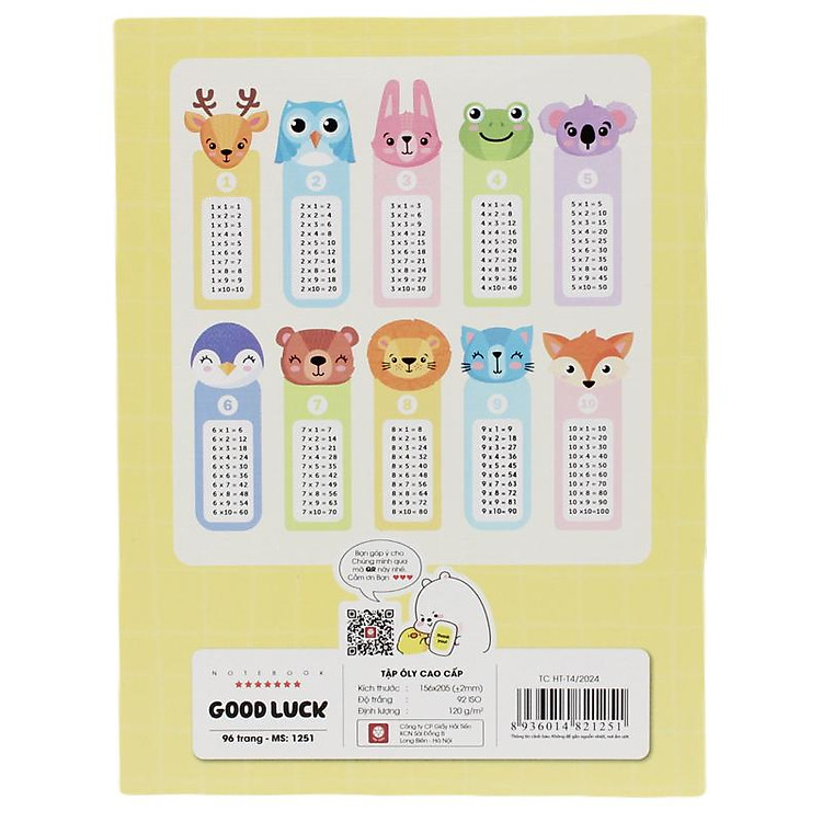 Tập Học Sinh Goodluck 4 Ô Ly (96 trang, 120gsm) - Ảnh 6