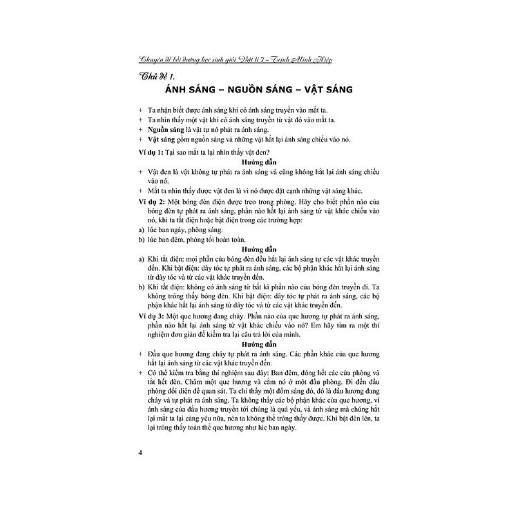 Chuyên Đề Bồi Dưỡng Học Sinh Giỏi Vật Lý 7 - Ảnh 3