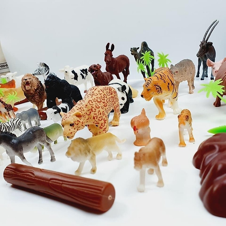Đồ Chơi Mô Hình Động Vật Hoang Dã Bằng Nhựa Dẻo (58 Chi Tiết) - Ảnh 5