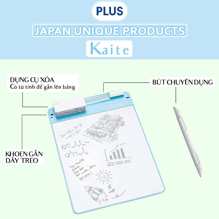 Bảng Trắng Từ Tính Cao Cấp PLUS – Size B5