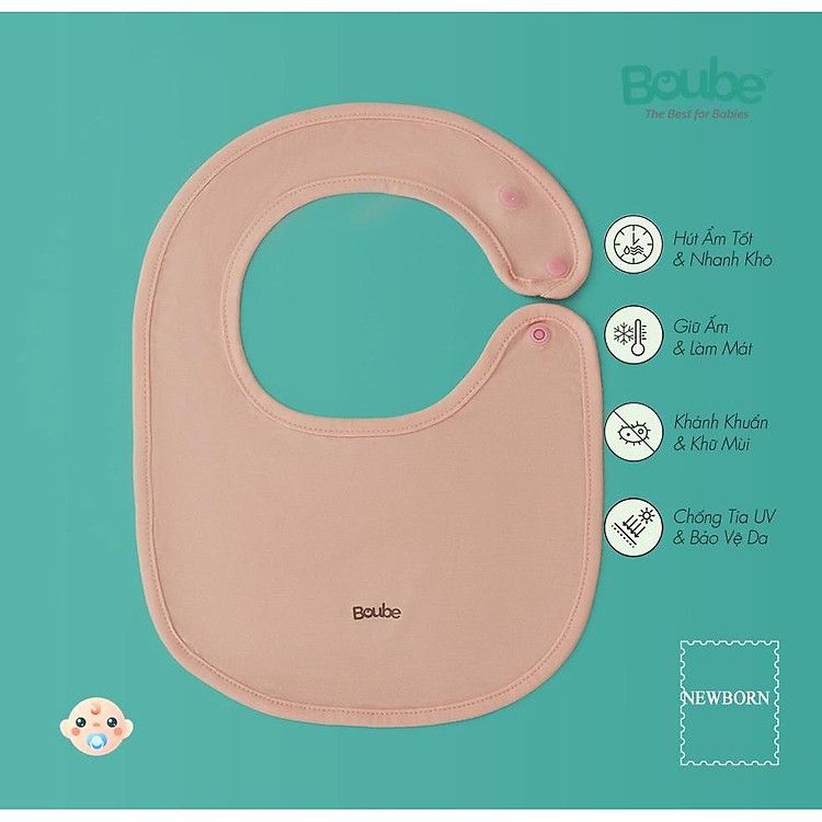 Khăn yếm tròn Boube cho bé sơ sinh Chính hãng Giá tốt - Hình ảnh 3