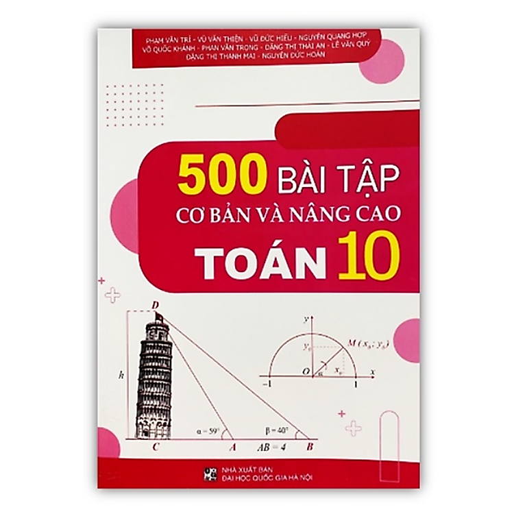 500 Bài Tập Cơ Bản Và Nâng Cao Toán 10 (BT)