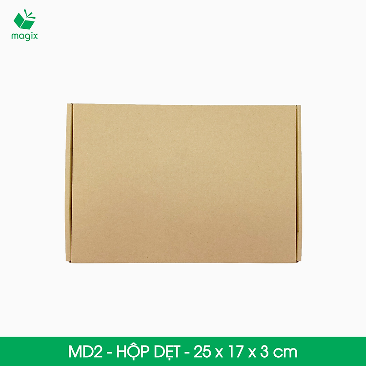 Hộp Carton Trơn MD2 (25x17x3 cm, 50 thùng) - Ảnh 4