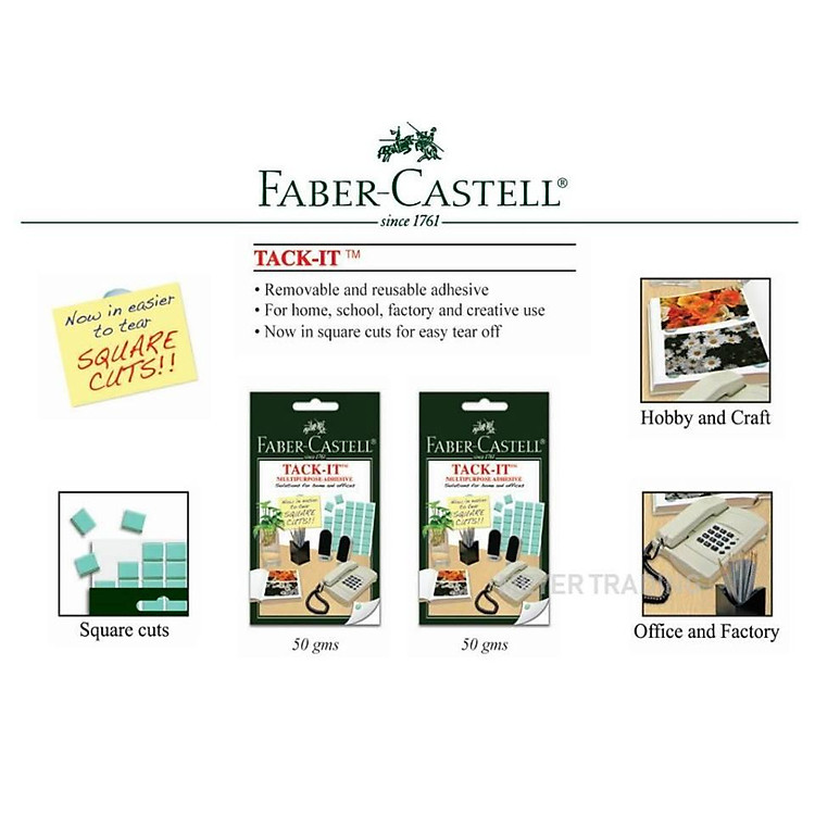 Đất Sét Dính TACK-IT Faber-Castell 30g - Ảnh 3