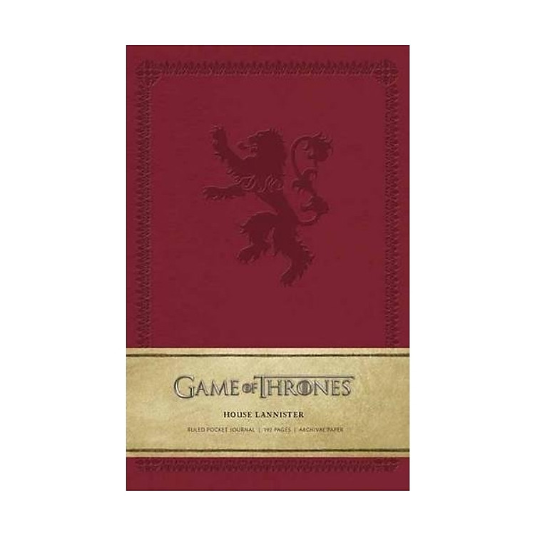 Game of Thrones: House Lannister Ruled Pocket Journal