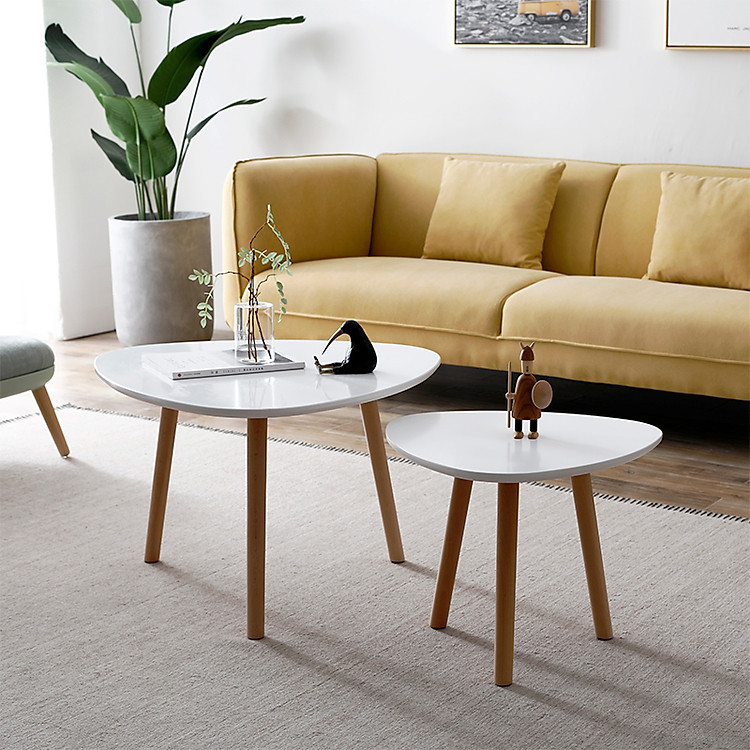 Combo Bàn Trà Cafe Hiện Đại Mặt Oval