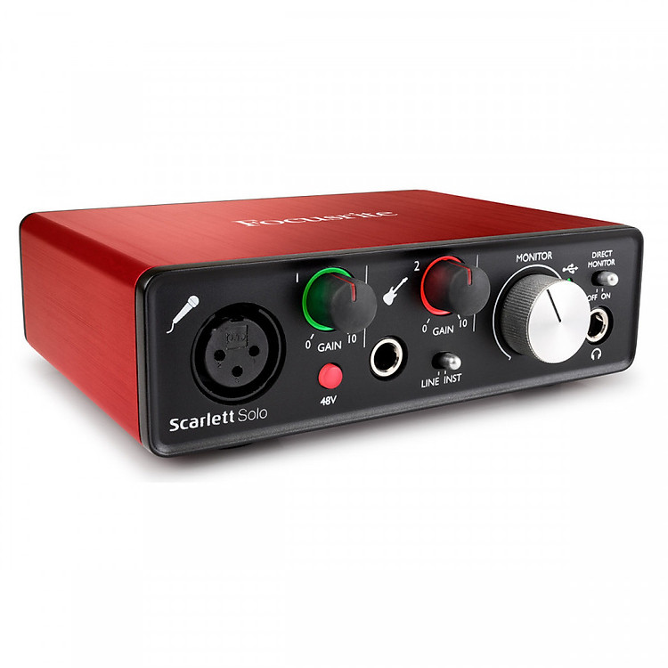 Sound card thu âm Focusrite Scarlett Solo Gen 2 - Hàng nhập khẩu