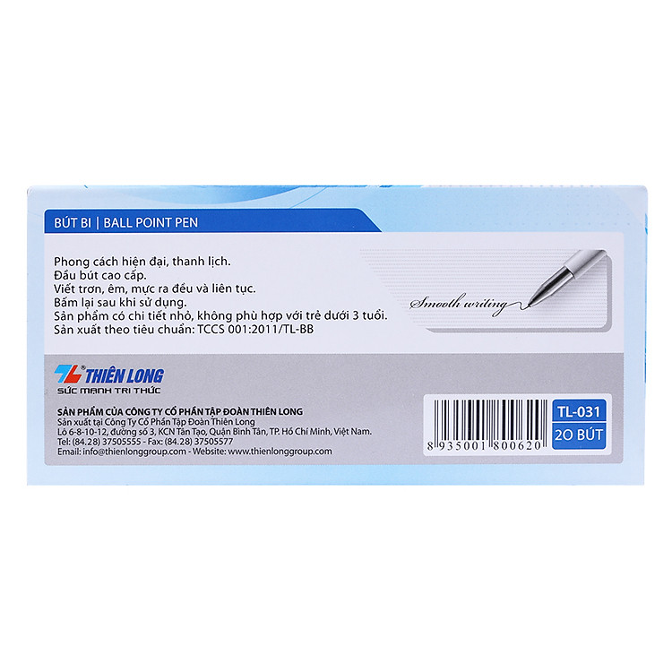 Bút Bi Thiên Long TL-031 (20 cây) - Ảnh 3
