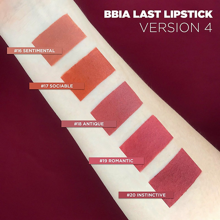 Son lì Bbia Last Lipstick Version 4 3.5g