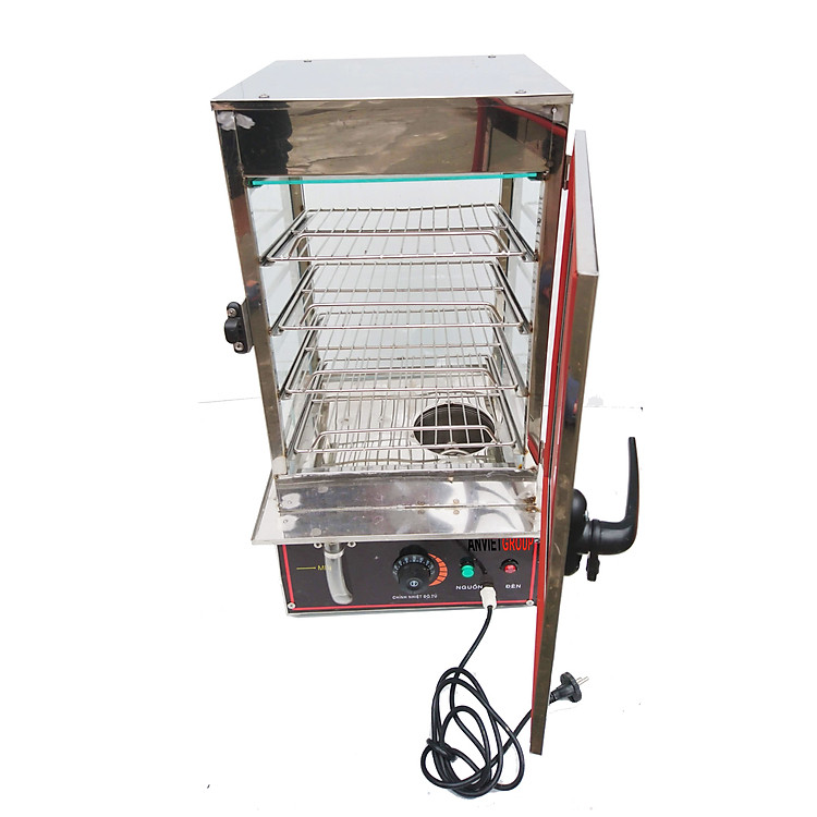 Tủ hấp nóng trưng bày bánh bao ( Hàng chính hãng)