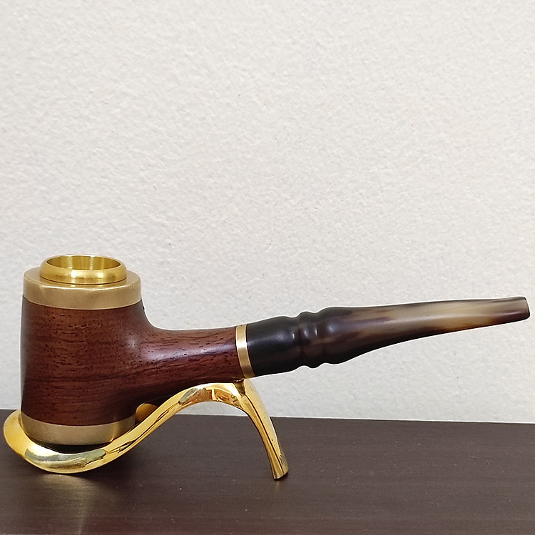 Tẩu Bắt Tóp Cigar Điếu Cuối Cán Sừng Đế Đứng TS10 Ring Size 42-60 - Ảnh 3