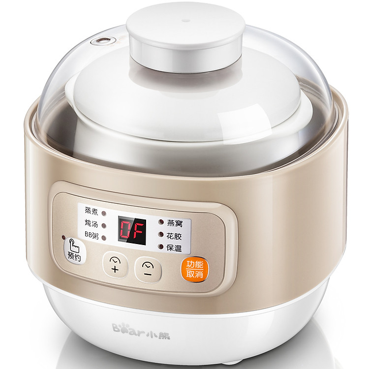 Nồi hầm điện Bear thông minh giữ nhiệt đa năng 0,8L