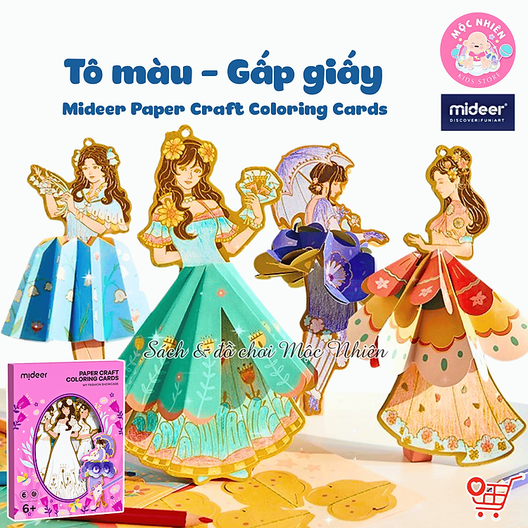 Mua tại Tiki: Đồ chơi tô màu và gấp váy Mideer Chính hãng Giá tốt
