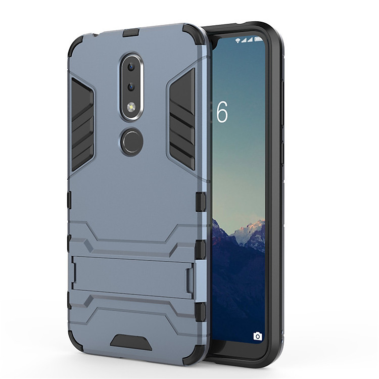 Ốp Lưng Cho Nokia 6.1 Plus X6 2018 iRON - MAN Nhựa PC Cứng Viền Dẻo Chống Sốc
