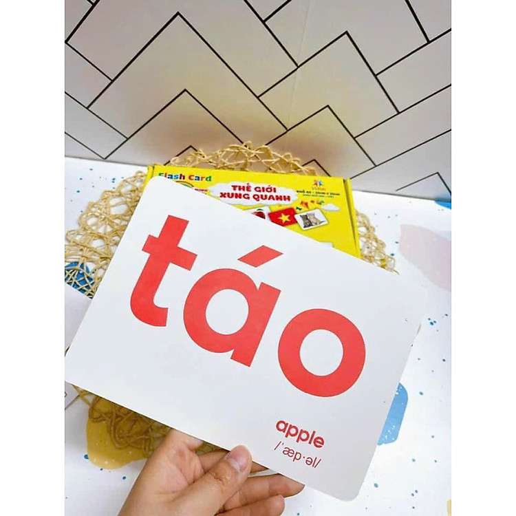 Bộ Thẻ Học Thông Minh Flashcard Thế Giới Xung Quanh Việt Hà Khổ A5 - Song Ngữ Anh Việt - Ảnh 4