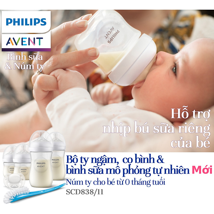 Mua Bộ bình sữa Philips Avent thiết kế tự nhiên Uy tín Ưu đãi - Hình ảnh 2