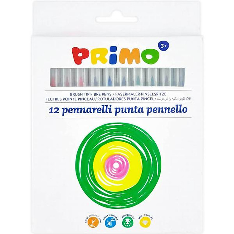 Hộp Bút Lông Màu Rửa Được Brush Tip 4.0 mm (12 chiếc)