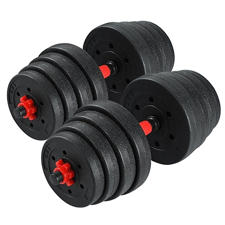 BG BỘ 40KG TẠ MIẾNG NHỰA ĐEN CAO CẤP ĐA NĂNG ĐIỀU CHỈNH CÂN NẶNG LỰC TẬP ( hàng nhập khẩu)