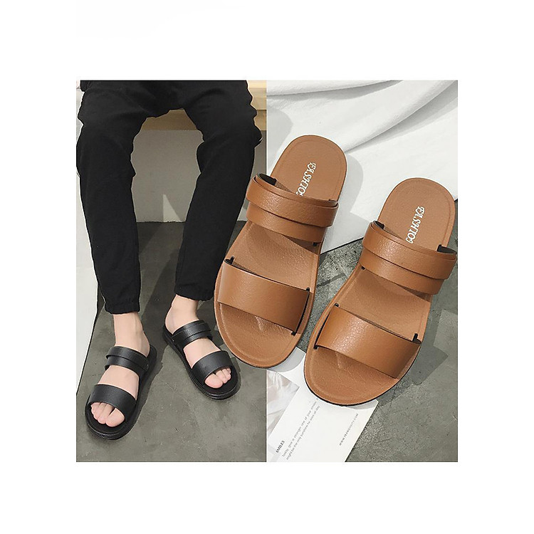 Sandal Nam Nhựa Cao Cấp 3Fashion Thiết Kế Retro Nam Tính Trẻ Trung - 3220