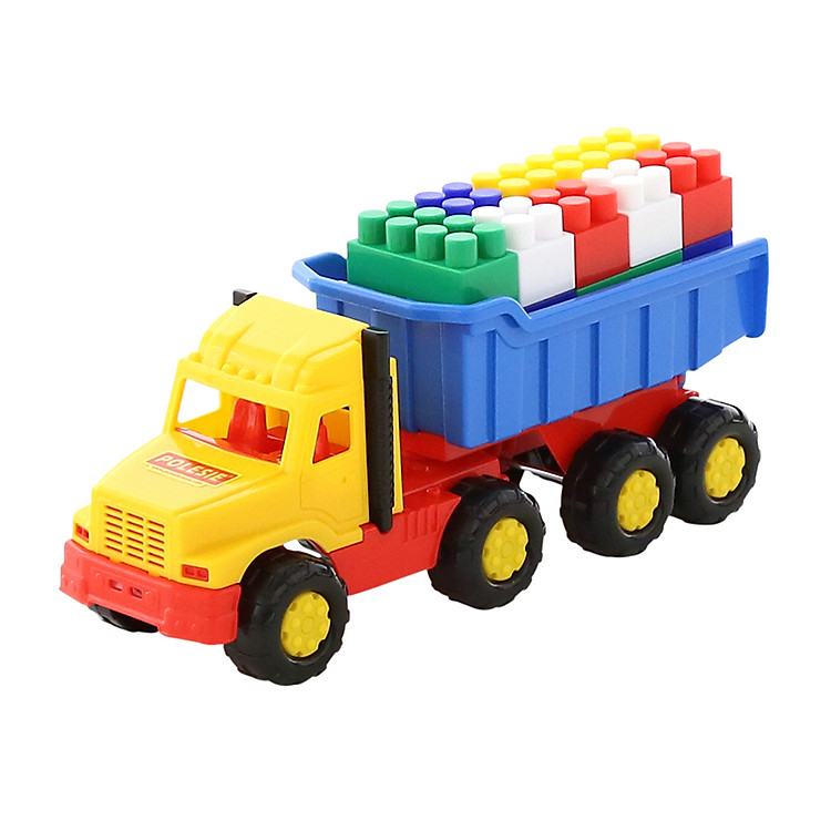 Xe tải đồ chơi 8 bánh kèm bộ lắp ráp – Polesie Toys