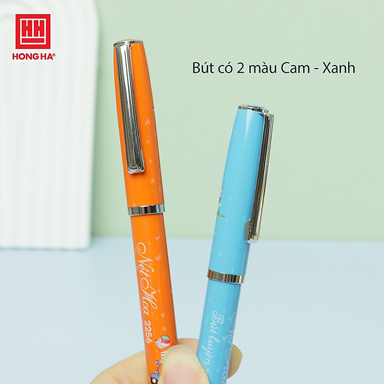Bút máy nét hoa Hồng Hà (2256 - 2 màu) - Ảnh 5