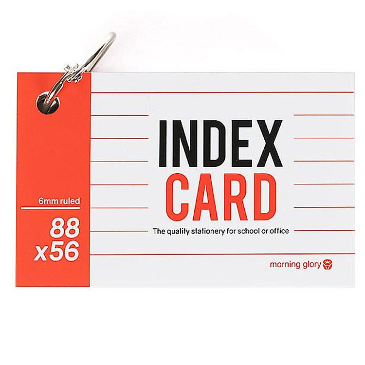 Thẻ Học Từ Vựng Giấy Kháng Khuẩn (88 x 56 mm) – Morning Glory 23035-89291