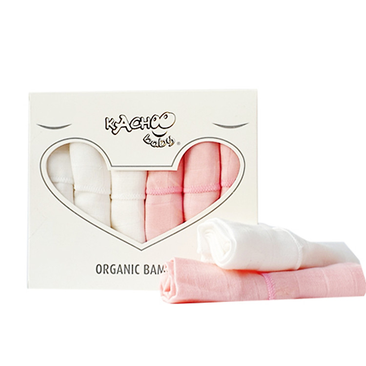 Khăn sữa sợi tre Organic KACHOO Chính hãng Tiết kiệm - Hình ảnh 2