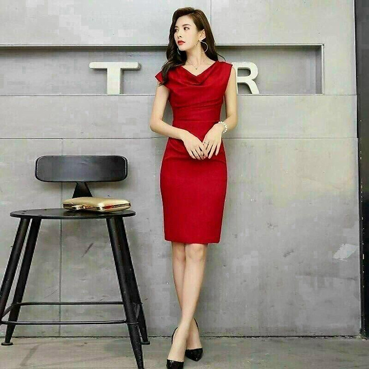 ĐẦM BODY ĐỎ CỔ ĐỔ