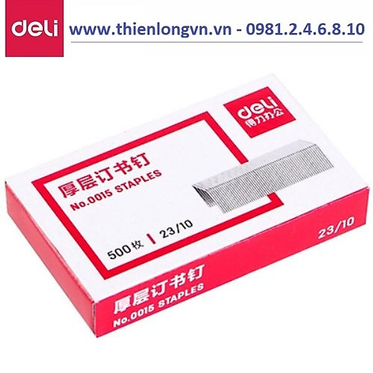 Bộ Ghim Dập Deli E0015 (10 hộp) - Ảnh 2