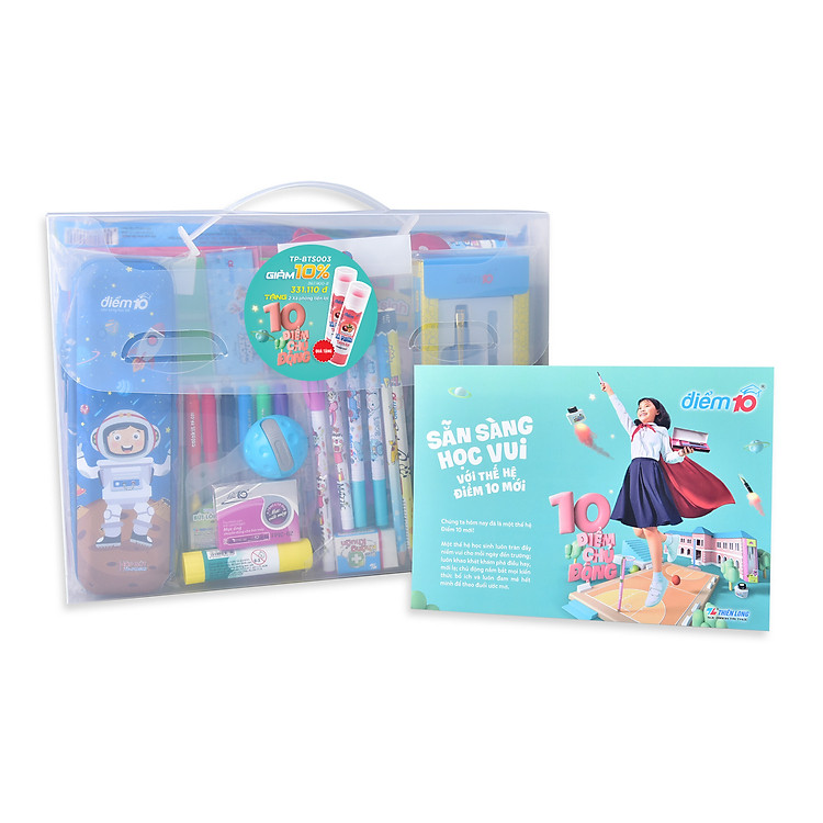 Bộ dụng cụ học tập lớp 3 Thiên Long Điểm 10 TP-BTS003