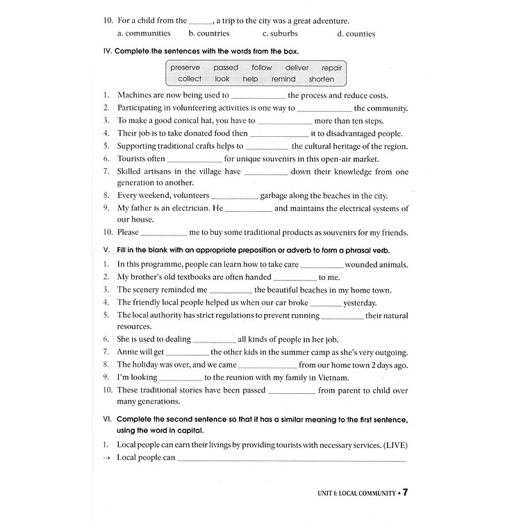 Bài Tập Tiếng Anh 9 (Dùng Kèm SGK Tiếng Anh 9 Global Success) - Ảnh 7