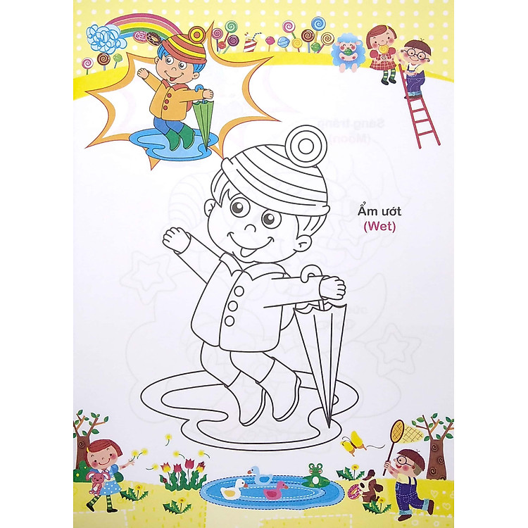 Bé Tập Tô Màu Và Học Tiếng Anh Theo Chủ Đề - Bé Nhận Biết Thời Tiết - Ảnh 3