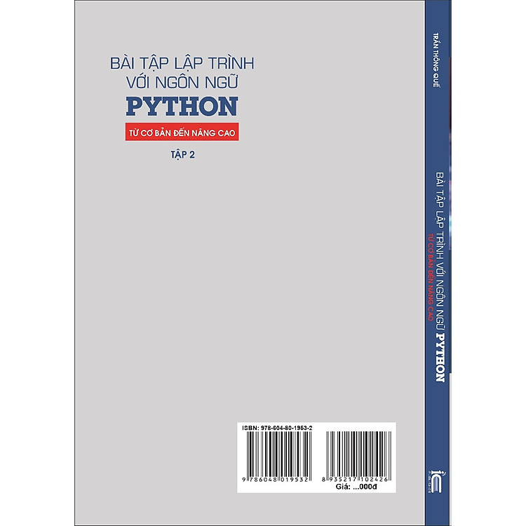 Bài Tập Lập Trình Với Ngôn Ngữ Python - Từ Cơ Bản Đến Nâng Cao (Tập 2) - Ảnh 2