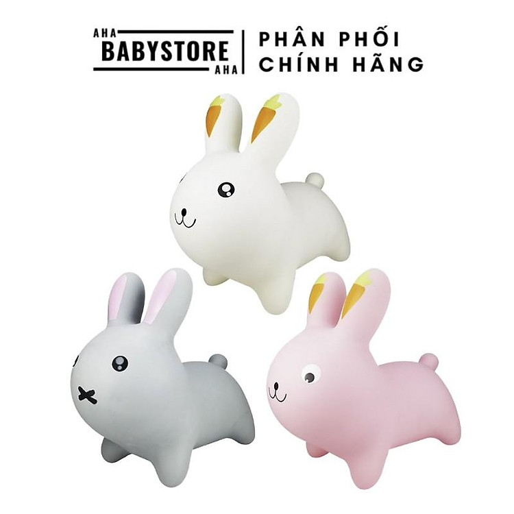 Thú nhún cho bé kèm bơm hình thỏ Toys House