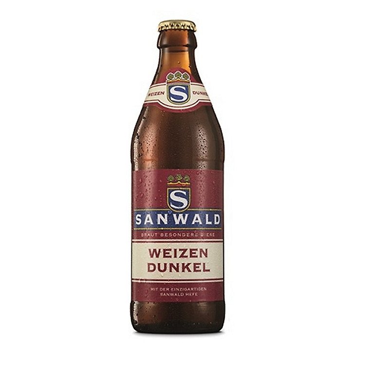Chai bia Sanwald Weizen Dunkel 5.0% (500ml)