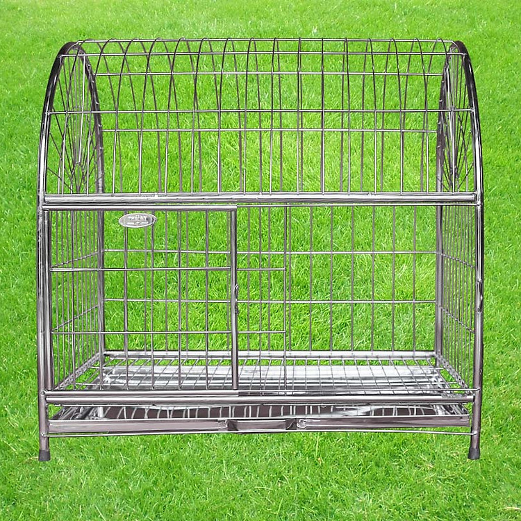 Chuồng chó mèo mái vòm inox