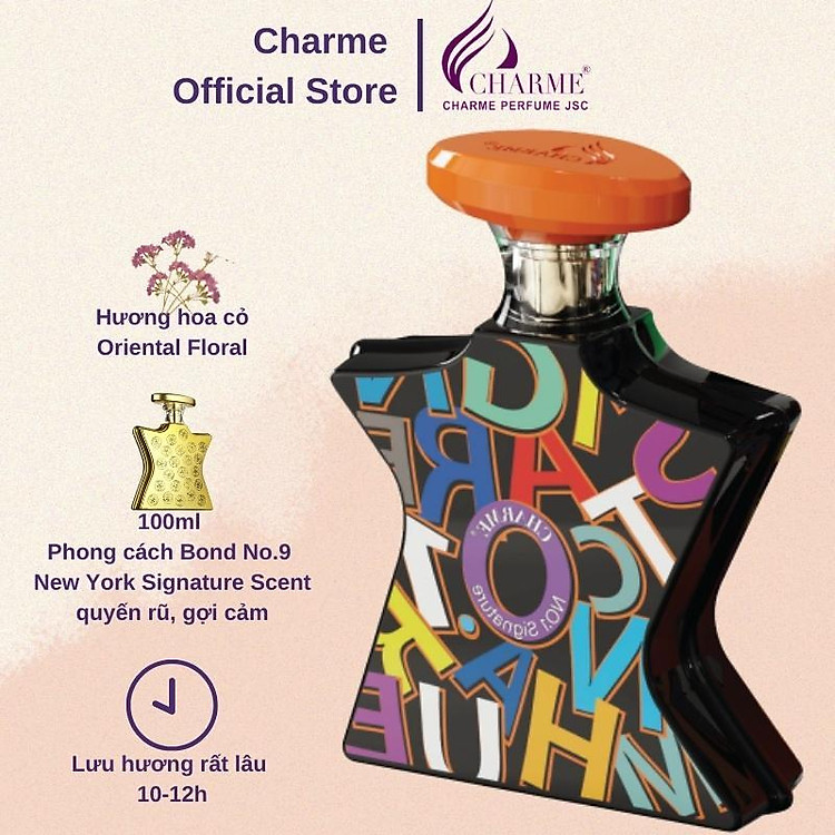 Nước Hoa Unisex CHARME N0.1 SIGNATURE 15ml Lưu Hương Lâu Phong Cách Nhẹ Nhàng, Tưới Mát Chính Hãng