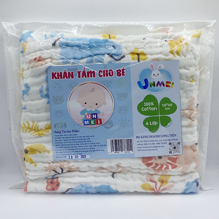 Khăn Xô Tắm In Hình Nhăn Cao Cấp Chính hãng Tiết kiệm - Hình ảnh 5