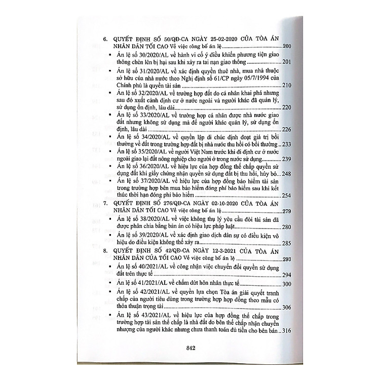 Hệ thống 70 Án lệ và Giải đáp vướng mắc trong nghiệp vụ xét xử của Tòa án nhân dân tối cao từ năm 2016 đến nay - Ảnh 5