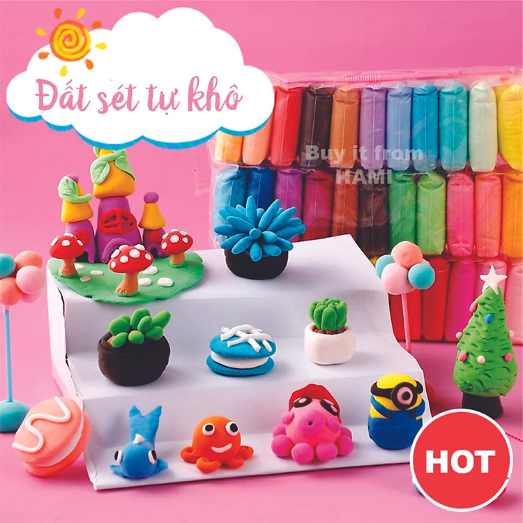 Đất Sét Tự Khô Nhật 12 Màu - Ảnh 5