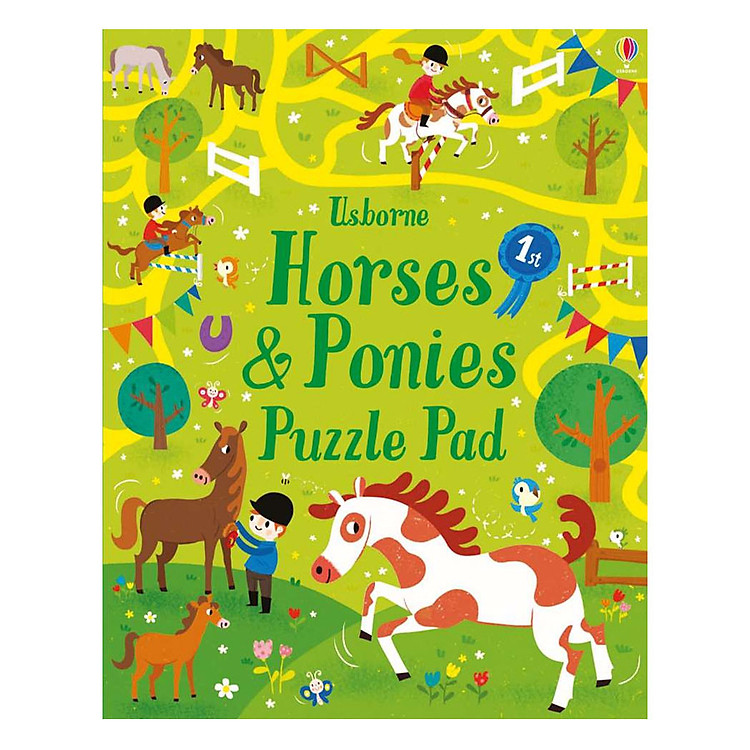 Sách Usborne Horses And Ponies Puzzles Pad