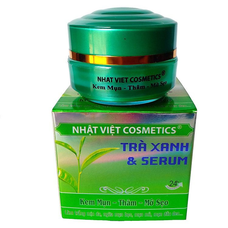 Kem mụn - Thâm - Mờ sẹo 10g - Nhật Việt Trà xanh